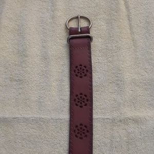 Special hand carved leather belt